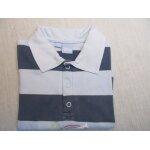 Polo bleu ray�, 18 mois