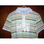Polo deeluxe jaune  rayures t m