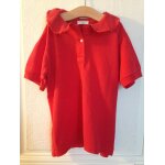 Polo fille rouge  ; cyrillus ; taille 8 ans id�e cadeau