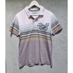 Polo gris et blanc g�mo taille m