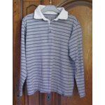 Polo gris rayé okaïdi - taille 10 ans Polo gris rayé okaïdi - taille 10 ans