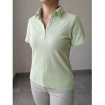 Polo manches courtes vert clair anis taille 38 damart (aur�ole qui se voit � peine)