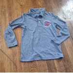 Polo manches longues garon bleu tex basic taille 5 / 6ans