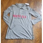 Polo manche longue gris garon tex taille 11 / 12ans neuf