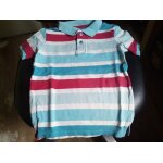 Polo mc raye bleu rouge blanc garcon 8 ans