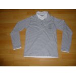Polo okaïdi manches longues rayé gris et blanc - 14 ans Polo okaïdi manches longues rayé gris et blanc - 14 ans