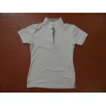 Polo piqué polyester blanc Équi - thème Polo piqué polyester blanc Équi - thème