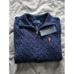 Polo ralph lauren quarter zip couleur navy