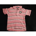 Polo ray� rouge noir 6 ans vintage ann�es 90 sergent major.