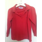 Polo rouge fille ou gar�on  ; jacadi  ; taille 8 ans