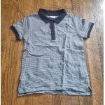 Polo tape À l'?il garçon bleu marne et blanc À rayure taille 5ans Polo tape À l'?il garçon bleu marne et blanc À rayure taille 5ans