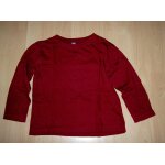 Polo tee shirt manches longues rouge foncé bordeaux uni gémo taille 6 ans Polo tee shirt manches longues rouge foncé bordeaux uni gémo taille 6 ans