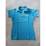 Polo turquoise et blanc taille s brooks belle qualit� 100 % coton