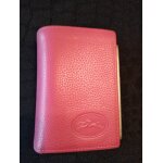 Porte cartes de crdit longchamp cuir rose