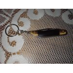 Porte - cl�s opinel laguiole de marque atlas for men , manche de couleur noire , extr�mit�s dor�es , ...