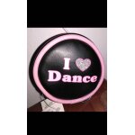 Porte monnaie - porte feuille à pièces, simili cuir vegane noir forme ronde classique, motif i love dance ... Porte monnaie - porte feuille à pièces, simili cuir vegane noir forme ronde classique, motif i love dance ...