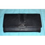 Portefeuille falls creek noir en cuir pression porte monnaie homme femme un ch�quier rentre dedans - ...