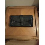 Portefeuille femme nat et nin en cuir noir