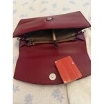 Portefeuille pochette luxe bordeaux marque hexagonal paris en cuir tr�s fonctionnelle - dimensions sur ...
