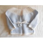 Pull bb bleu - bout&chou acrylique naissance  3 mois