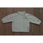 Pull beige obabi - taille 1 mois