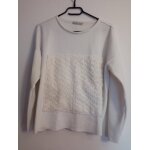 Pull blanc zara design taille m