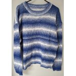 Pull bleu d�grad� col rond manfinity