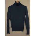 Pull bleu gris  col roul. camaieu. taille 36
