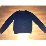 Pull bleu manches longues, col v - teddy smith - 16ans