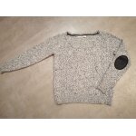Pull cache - cache coton taille 5 chiné noir et blanc Pull cache - cache coton taille 5 chiné noir et blanc