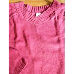 Pull camaeu coton m framboise