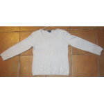 Pull caroll cachemire luxe taille 36 38 bleu gris