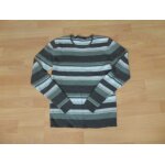 Pull caroll laine manches longues vert et beige - taille m