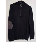 Pull celio 50 % laine avec le col zipp� et des coudi�res