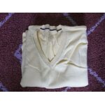 Pull celio jaune col en v homme taille m