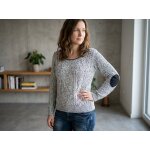 Pull chin� noir et blanc en coton taille 5 cache cache