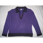 Pull col polo violet Pull col polo violet