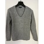 Pull col v cachemire caroll gris chin argent taille 38