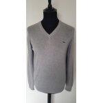 Pull col v gris lacoste