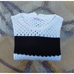 Pull en crochet / maille ajour�e fille 14 ans marque g�mo