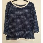 Pull fin en dentelle transparente  porter sur un top