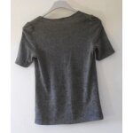 Pull fin manche courte   promod  , marron grisé, t1 Pull fin manche courte   promod  , marron grisé, t1