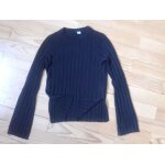 Pull fin noir  manches longues vases s