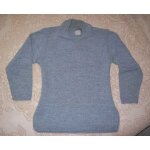 Pull gris - bleu chin� damart laine - thermolactyl