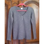 Pull gris cama�eu - taille 36 / 38