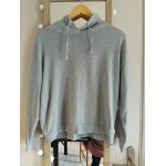 Pull gris avec capuche en m