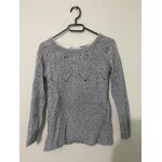 Pull gris avec noeud blanc promod taille 38 / 40