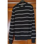Pull h&m homme ray noir col rond . tm