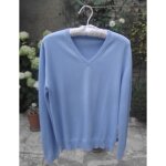Pull homme hugo boss en coton col v