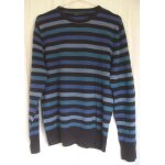 Pull jules collection - ray� bleu clair et fonc� fonc� - taille l